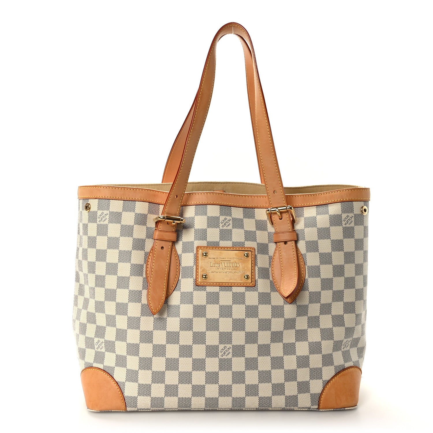 Louis Vuitton Damier Azur Hampstead MM 1 of 10