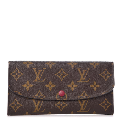 Louis Vuitton Monogram Emilie Wallet Fuchsia 1 of 13
