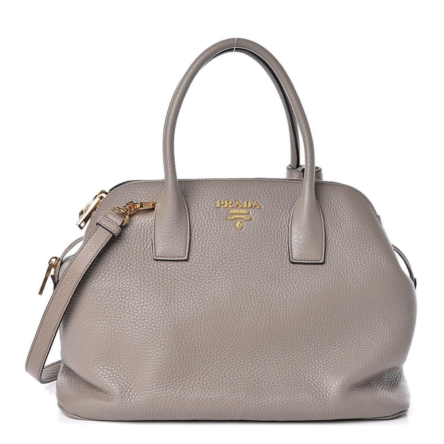 Vitello Daino Top Handle Dome Tote Argilla