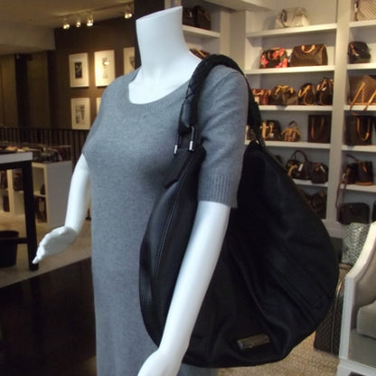 Burberry Leather Malika Large Hobo Black 2 of 12