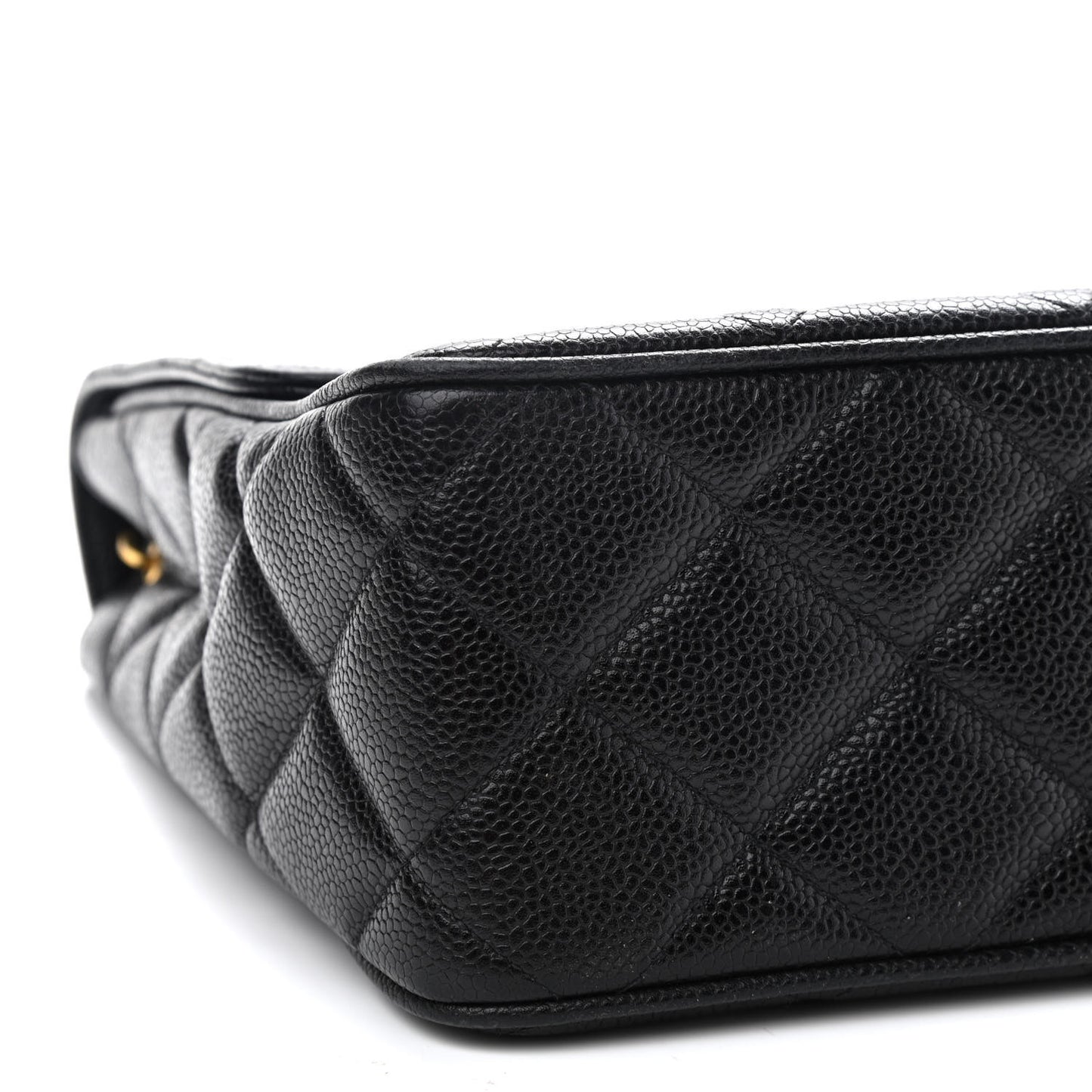 Caviar Quilted Medium Single Flap Black