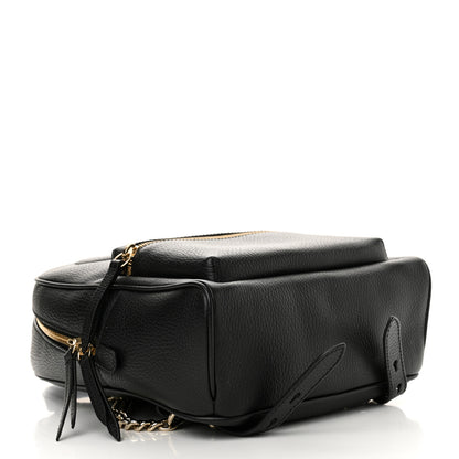 Gucci Pebbled Calfskin Soho Chain Backpack Black 4 of 11