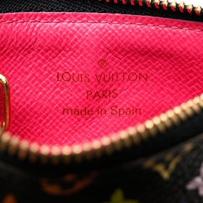 Louis Vuitton Monogram Multicolor Key Pouch Black Grenade 6 of 10