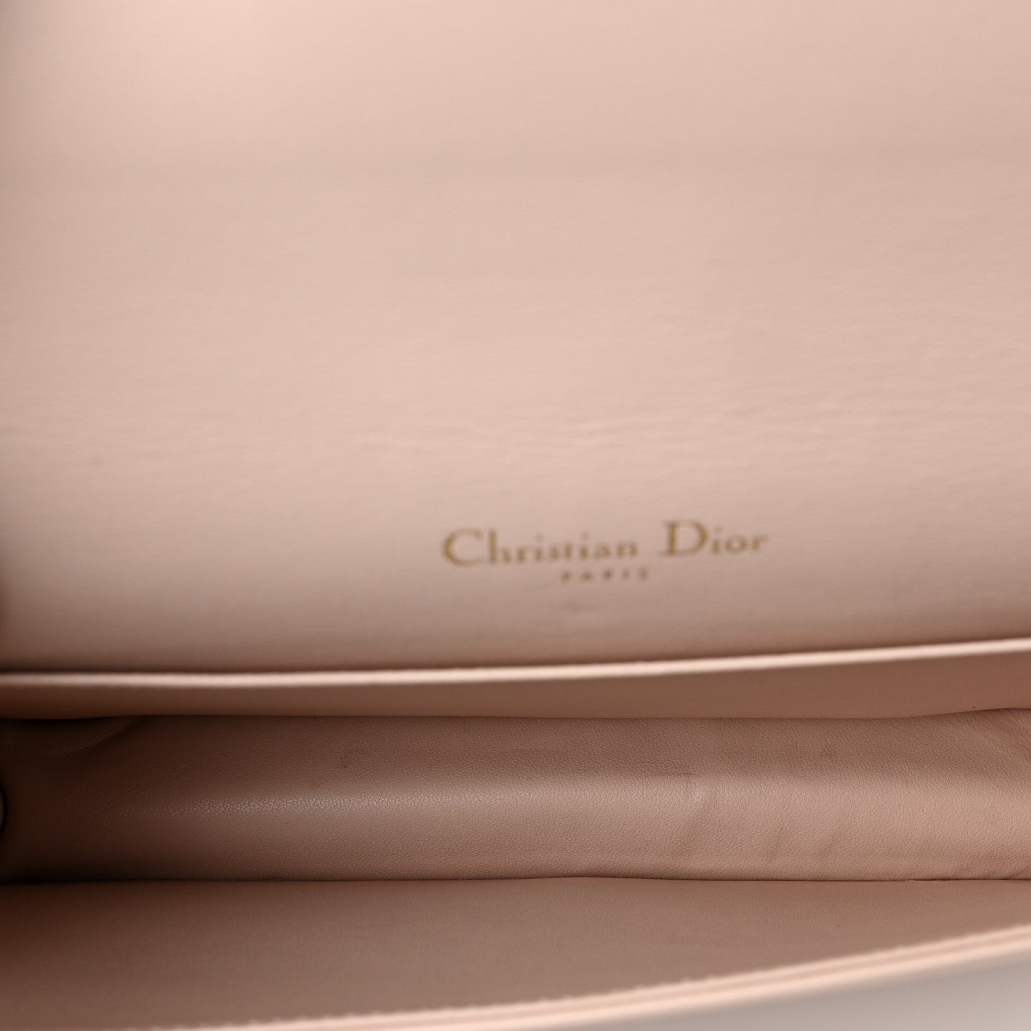 Christian Dior Lambskin Cannage Lady Dior Chain Wallet Beige 5 of 9