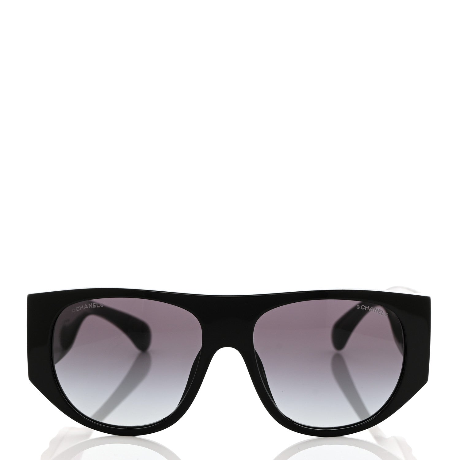 Chanel Acetate Quilted CC Pilot Sunglasses 71465 Black 2 of 8