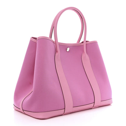 Hermes Toile Epsom Verso Garden Party 36 MM Bubblegum Rubis 3 of 10