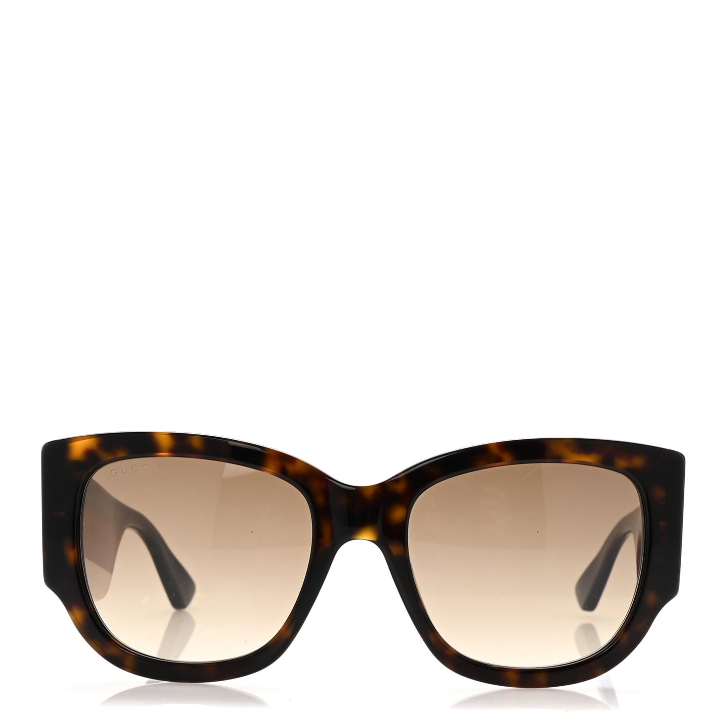 Acetate Web Oversized Frame Rectangle Sunglasses GG0276S Tortoiseshell