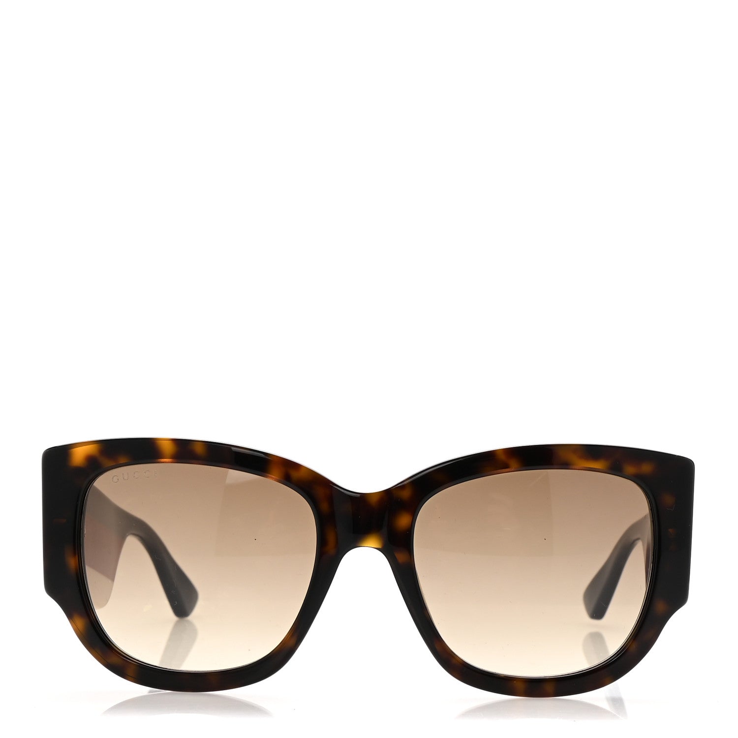 Gucci Acetate Web Oversized Frame Rectangle Sunglasses GG0276S Tortoiseshell 2 of 7