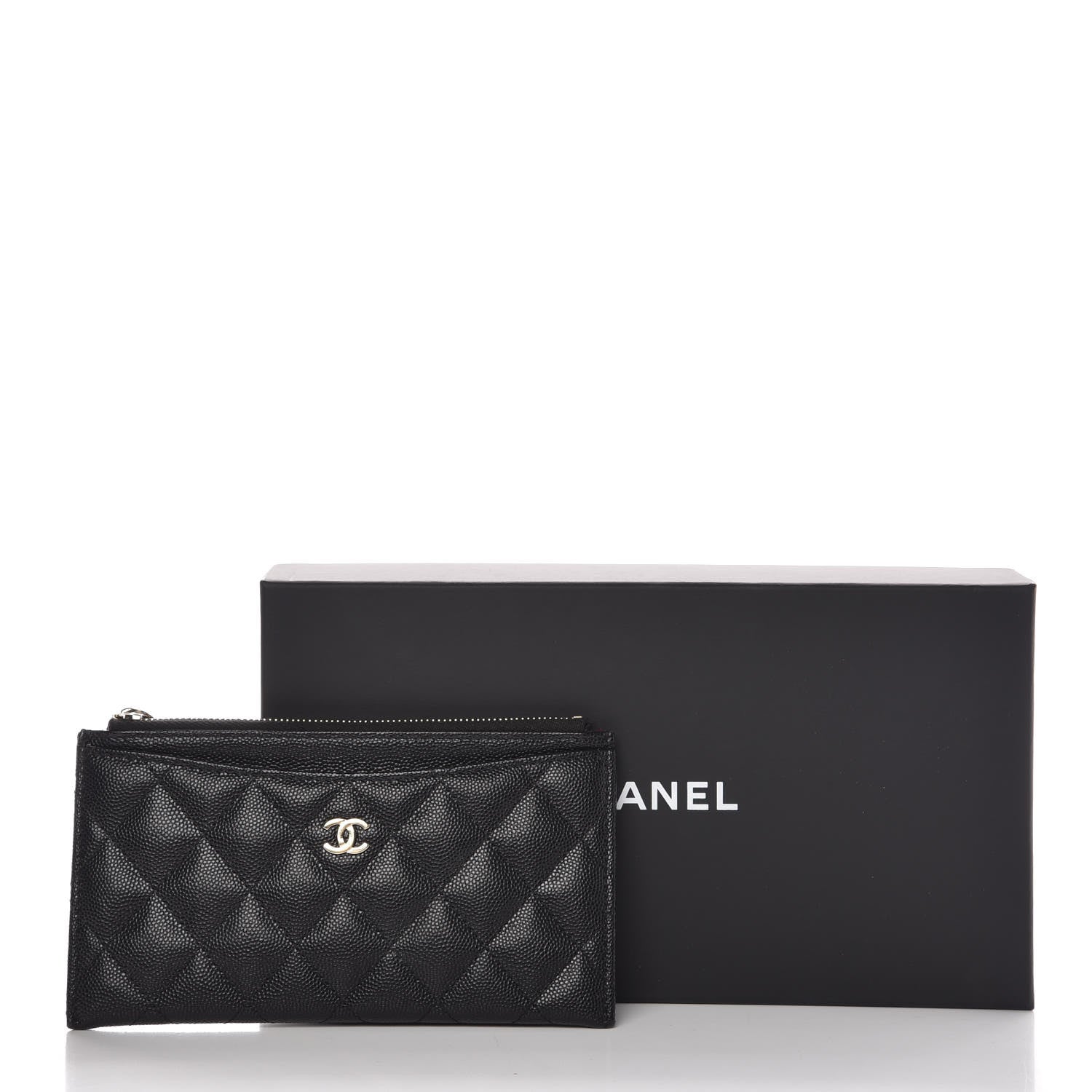 Chanel Caviar Quilted Classic Zip Pouch Black 8 of 8