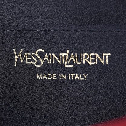 Saint Laurent Calfskin Monogram Large Belle De Jour Clutch Red 6 of 6