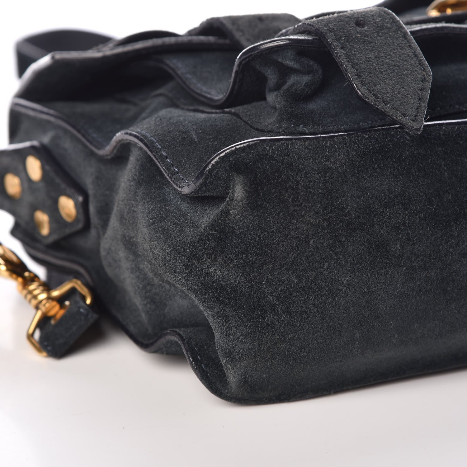 Proenza Schouler Suede Tiny PS1 Satchel Navy 14 of 17