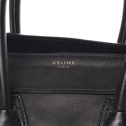 Celine Smooth Calfskin Mini Luggage Black 12 of 20