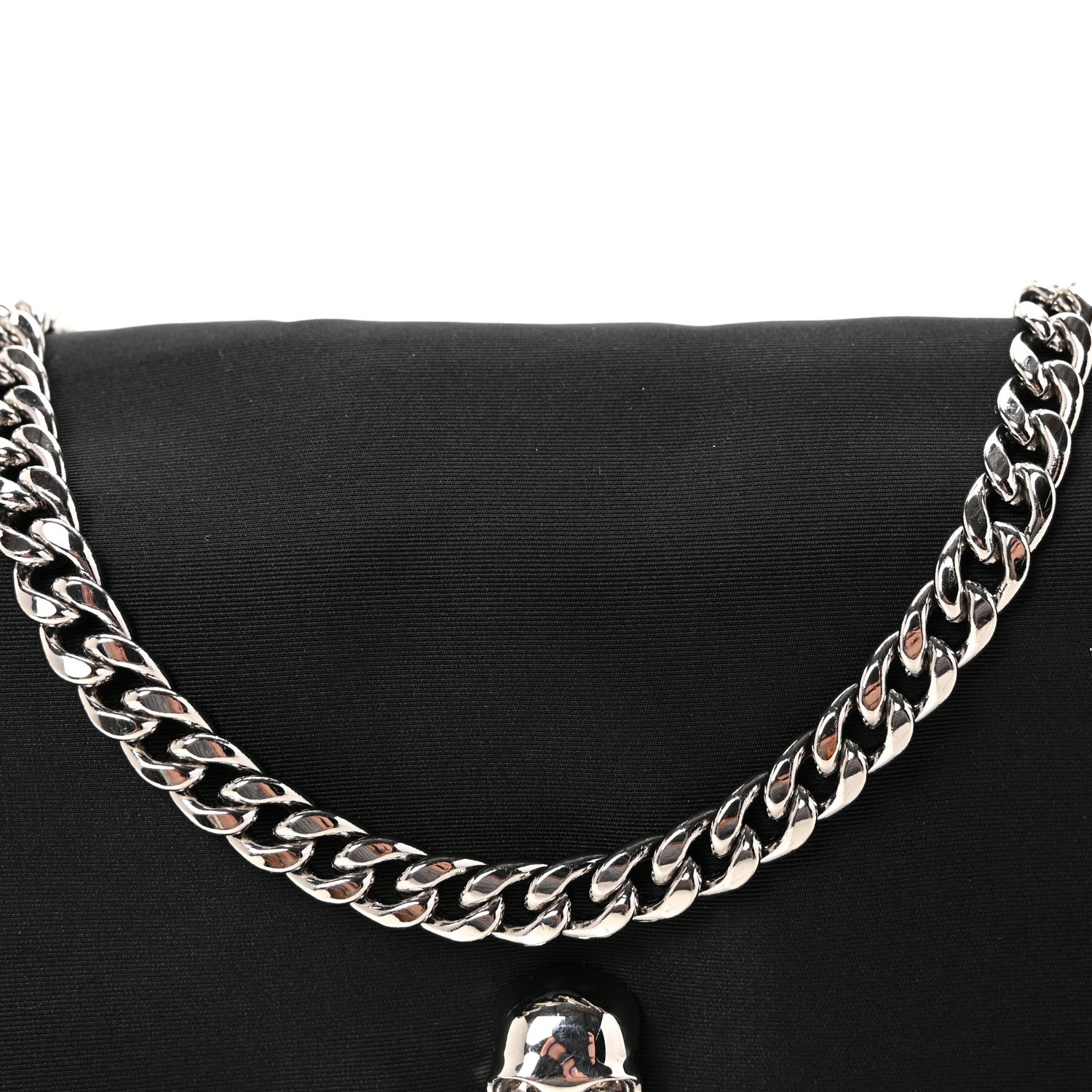 Alexander McQueen Nylon Skull Small Crossbody Bag Black 7 of 9