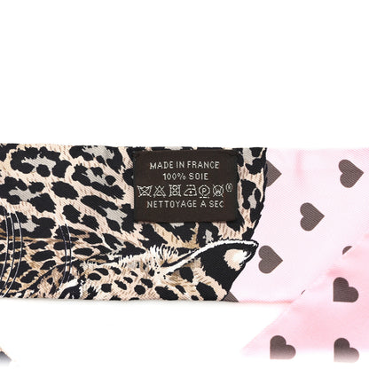 Hermes Silk Jungle Love Love Twilly Rose Pale Etoupe 4 of 4