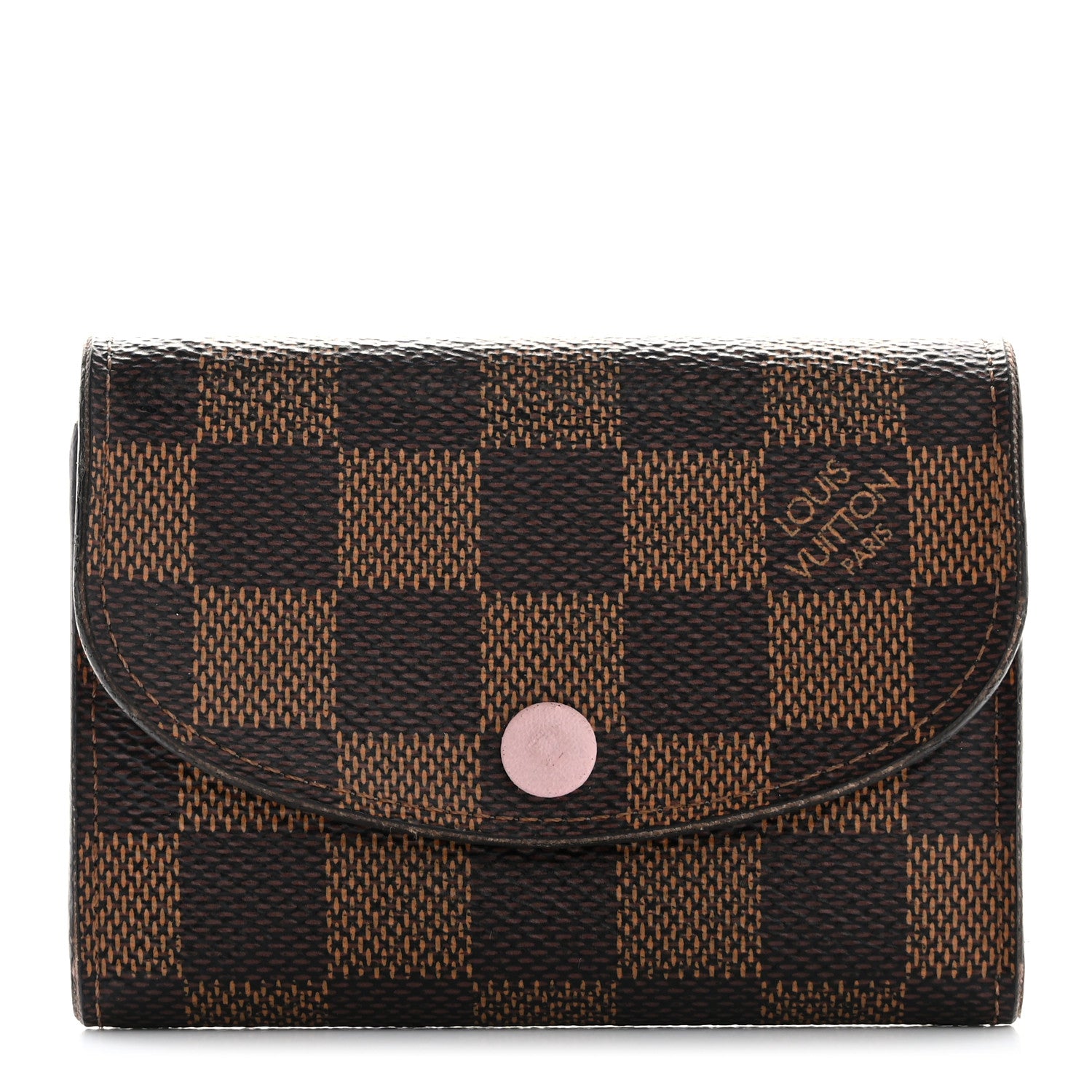 Louis Vuitton Damier Ebene Rosalie Coin Purse Rose Ballerine 1 of 10
