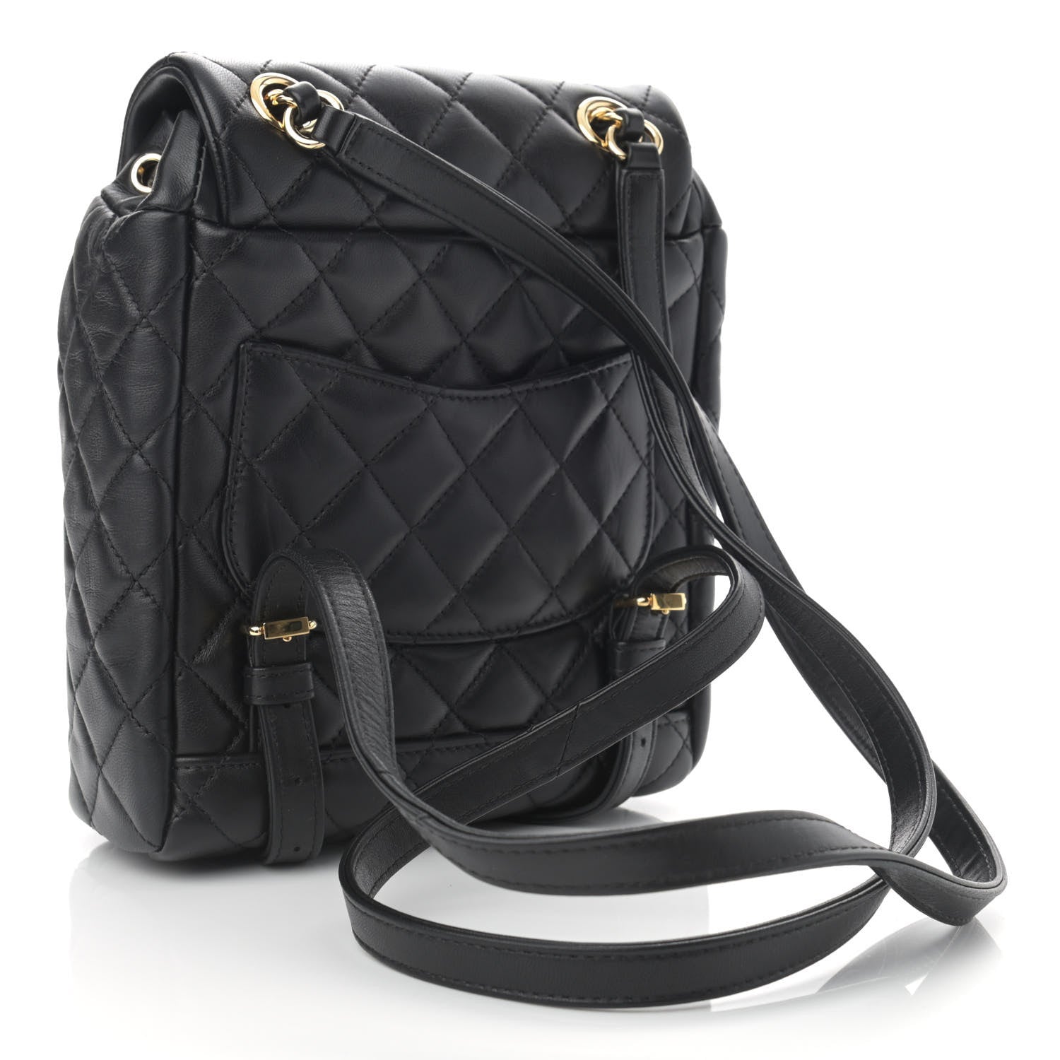 Chanel Lambskin Quilted Mini Urban Spirit Backpack Black 3 of 12