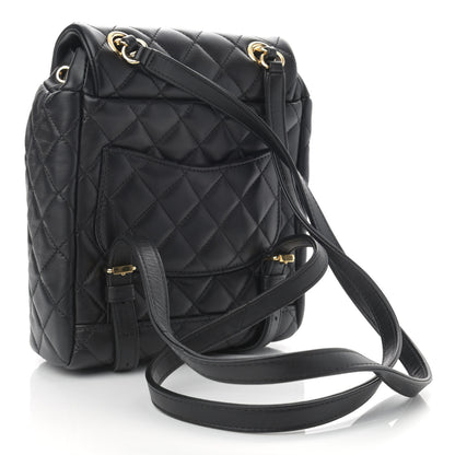 Chanel Lambskin Quilted Mini Urban Spirit Backpack Black 3 of 12