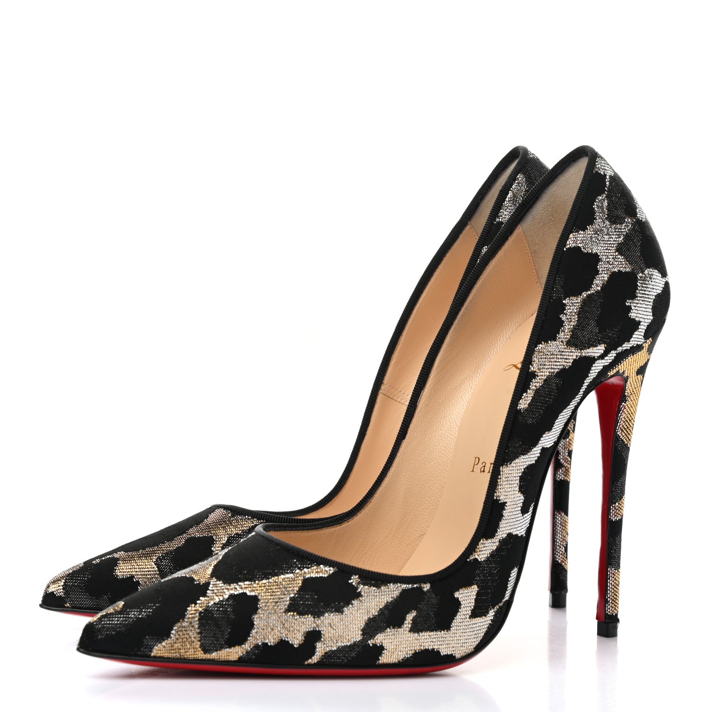 Leopard Lame Pigalle 120 Pumps 37