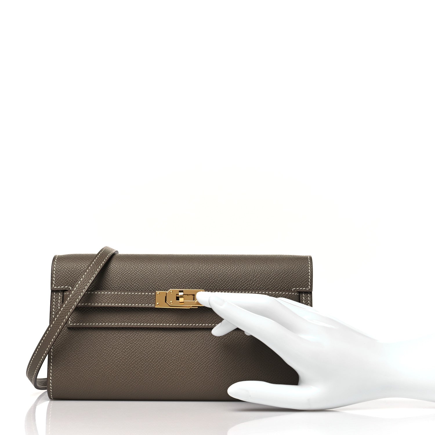 Hermes Epsom Kelly Wallet To Go Etoupe 3 of 11