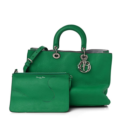 Christian Dior Bullcalf Large Diorissimo Tote Green 3 of 15