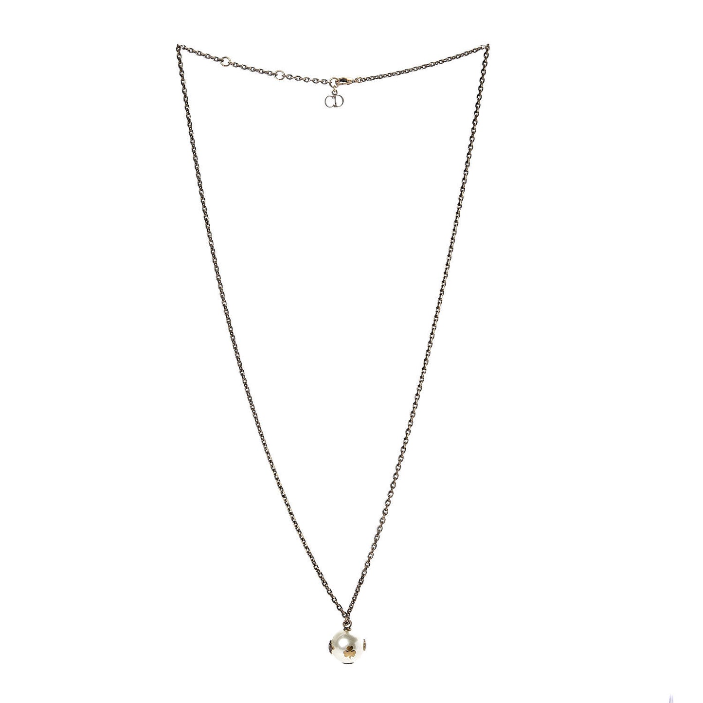 Pearl Mise En Dior Necklace Gold