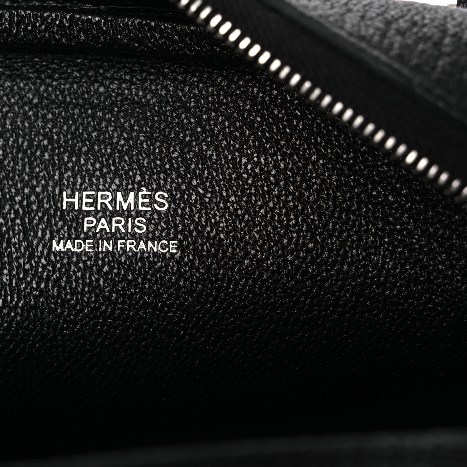 Hermes Chevre Mysore Mini Plume Black Black 5 of 9