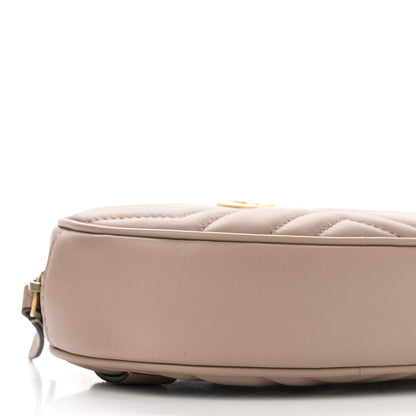 Gucci Calfskin Matelasse GG Marmont Belt Bag 85 34 Porcelain Rose 9 of 10