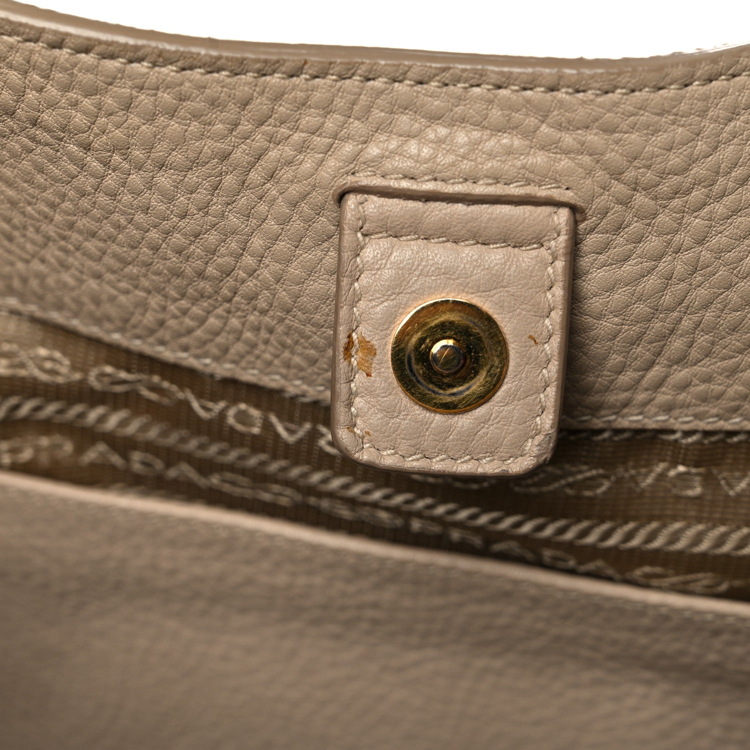 Prada Vitello Daino Side Pocket Hobo Sabbia 11 of 26