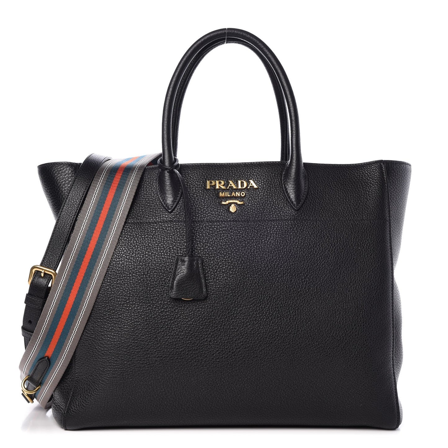 Vitello Daino Tote Black