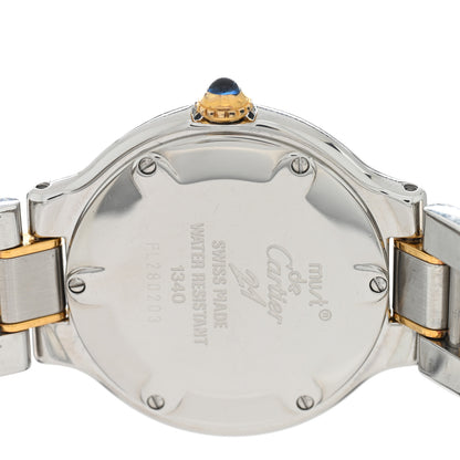 Cartier Stainless Steel 18K Yellow Gold 28mm Must de 21 Quartz Watch 4 of 5