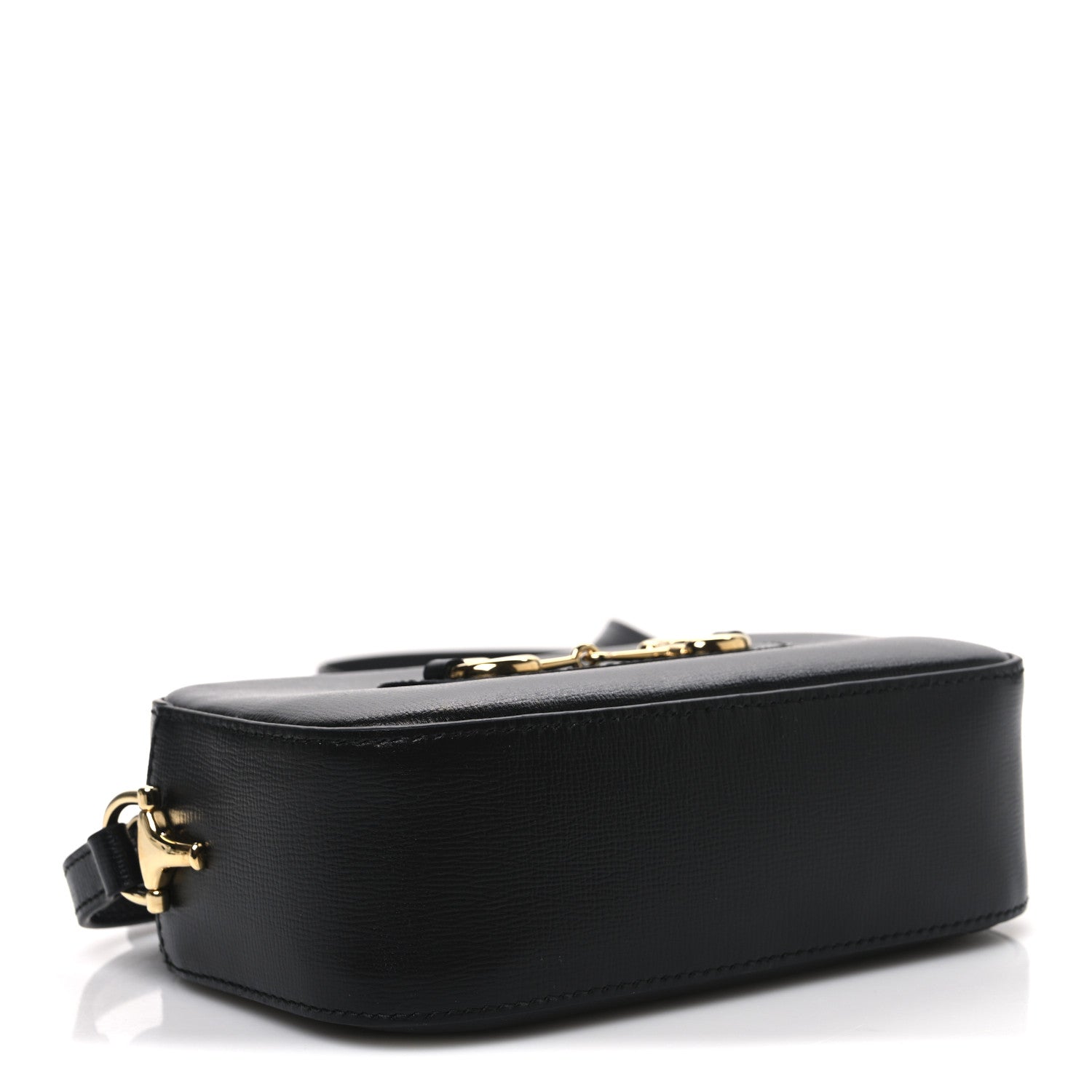Gucci Calfskin Mini Horsebit 1955 Camera Shoulder Bag  Black 4 of 10