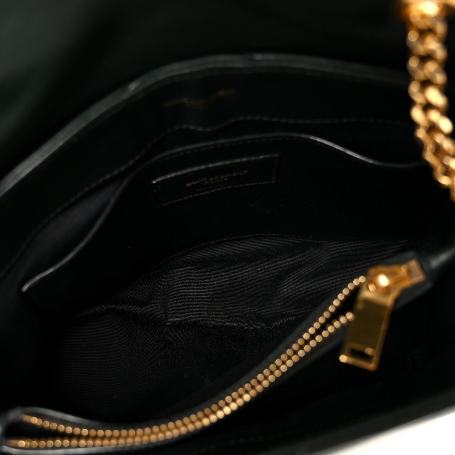 Saint Laurent Calfskin Y Quilted Monogram Small Loulou Chain Satchel Olive 5 of 12