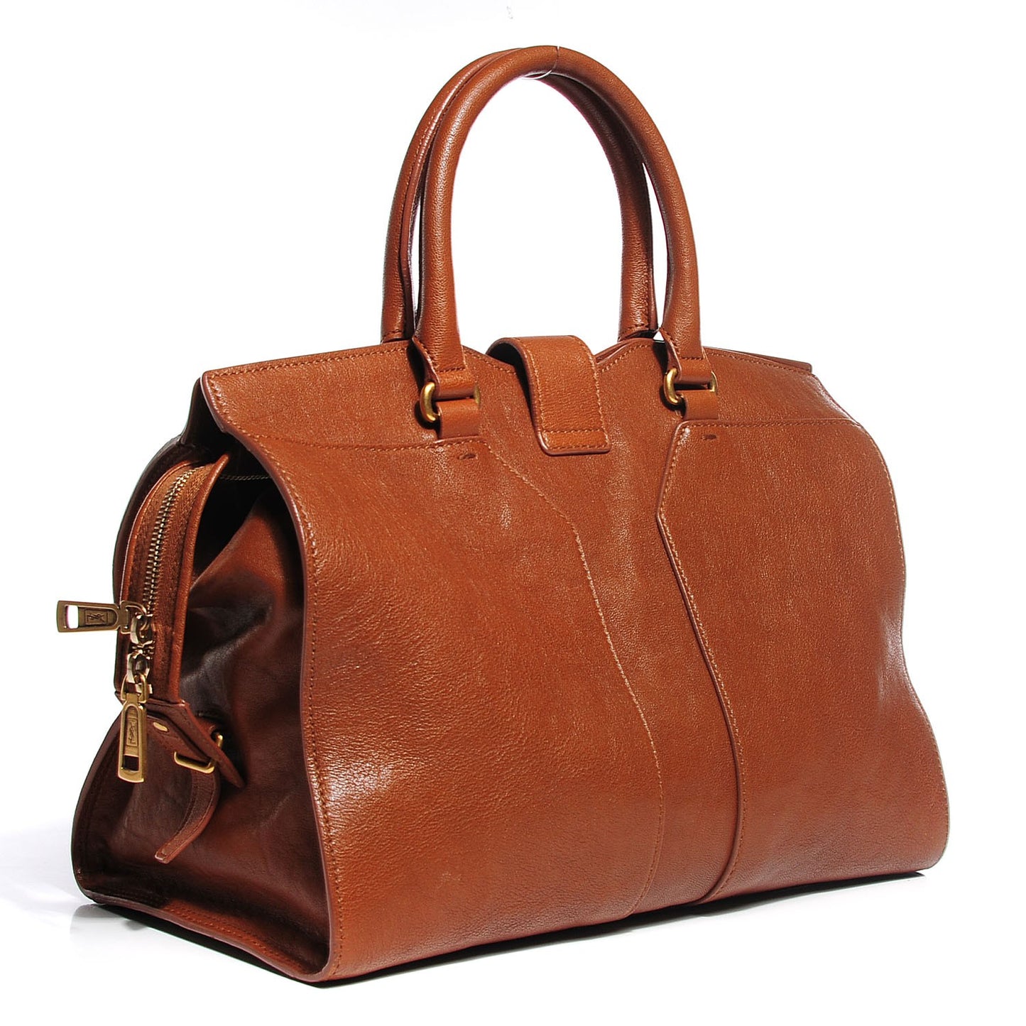 Leather Medium Cabas Chyc Whiskey