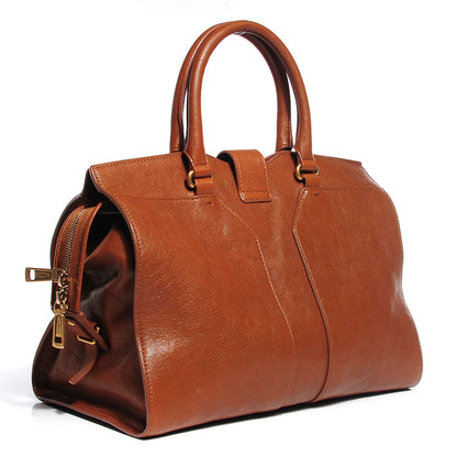 Saint Laurent Leather Medium Cabas Chyc Whiskey 3 of 9