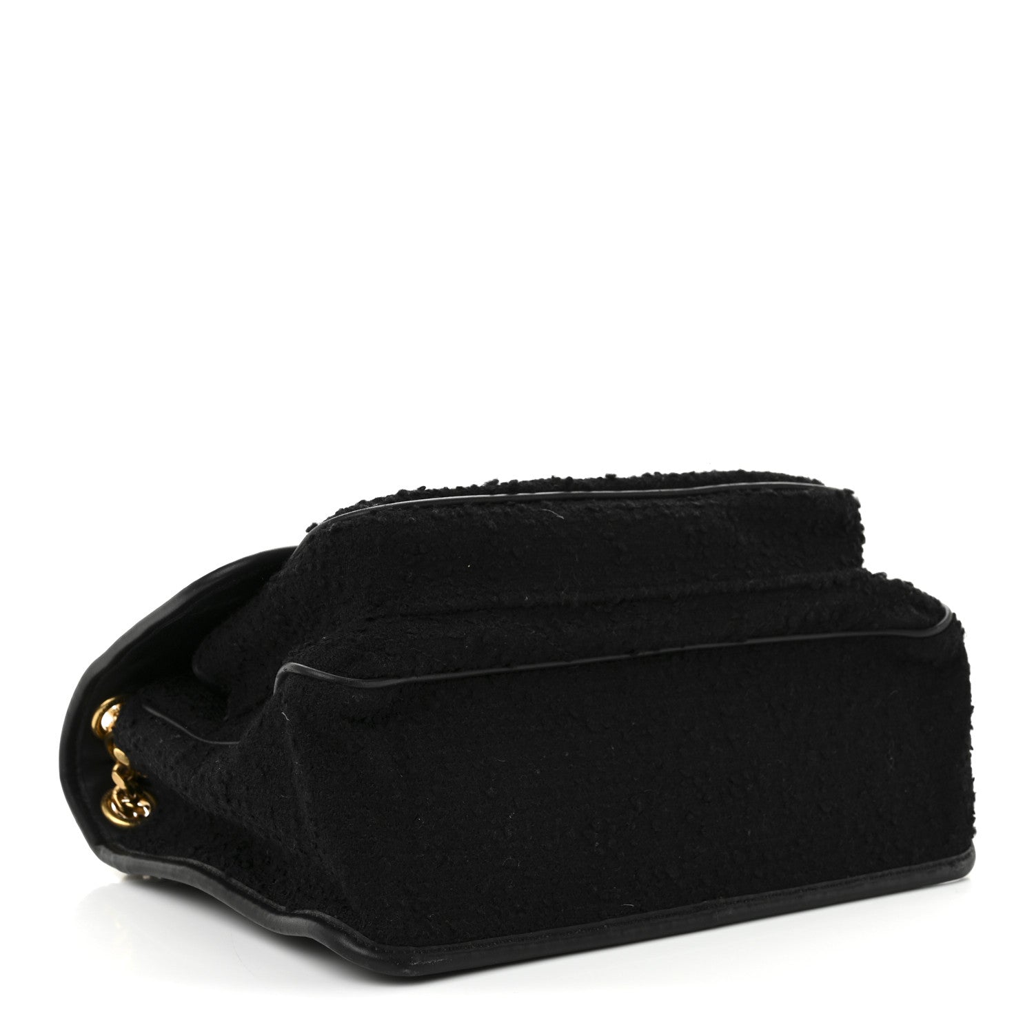 Saint Laurent Boucle Tweed Monogram Medium Niki Chain Satchel Black 4 of 12
