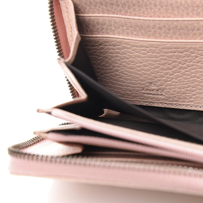 Gucci Calfskin Butterfly Farfalla Zip Around Wallet Perfect Pink 6 of 7