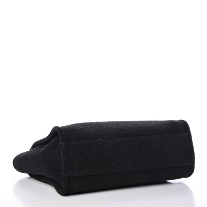 Chanel Lurex Boucle Small Deauville Tote Black 4 of 10