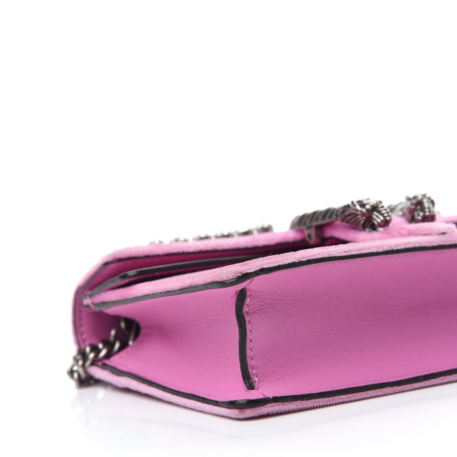 Gucci Velvet Crystal Super Mini Dionysus Shoulder Bag Malva 6 of 11