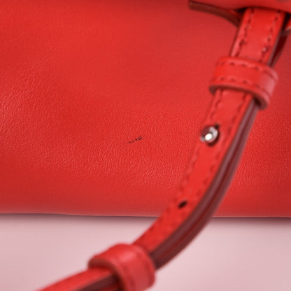 Givenchy Calfskin Mini Pandora Logo Strap Medium Red 8 of 8