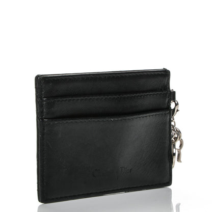 Christian Dior Lambskin Cannage Lady Dior Card Holder Black 3 of 7