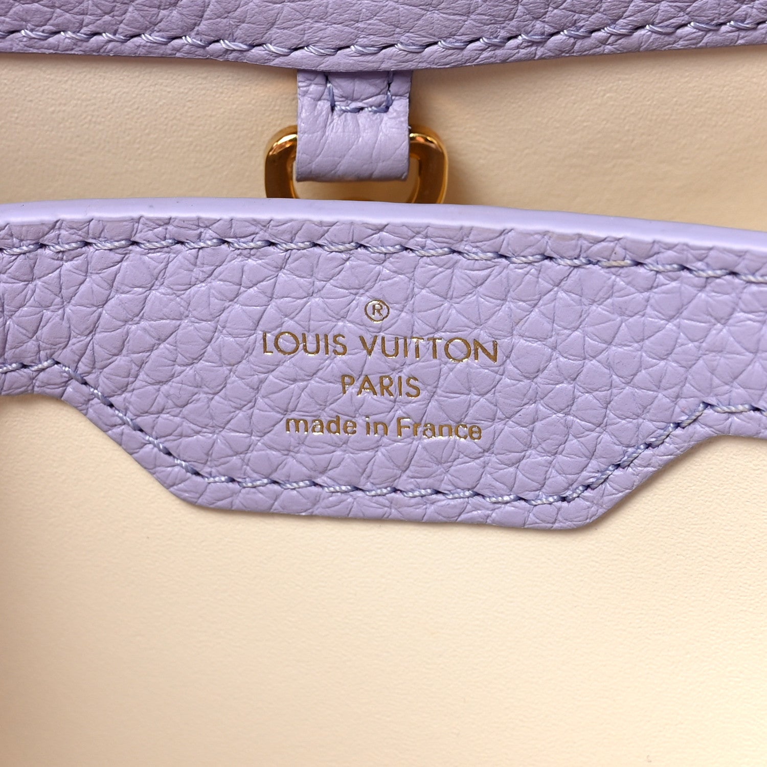 Louis Vuitton Taurillon Kintsugi Capucines BB Iris 1830922