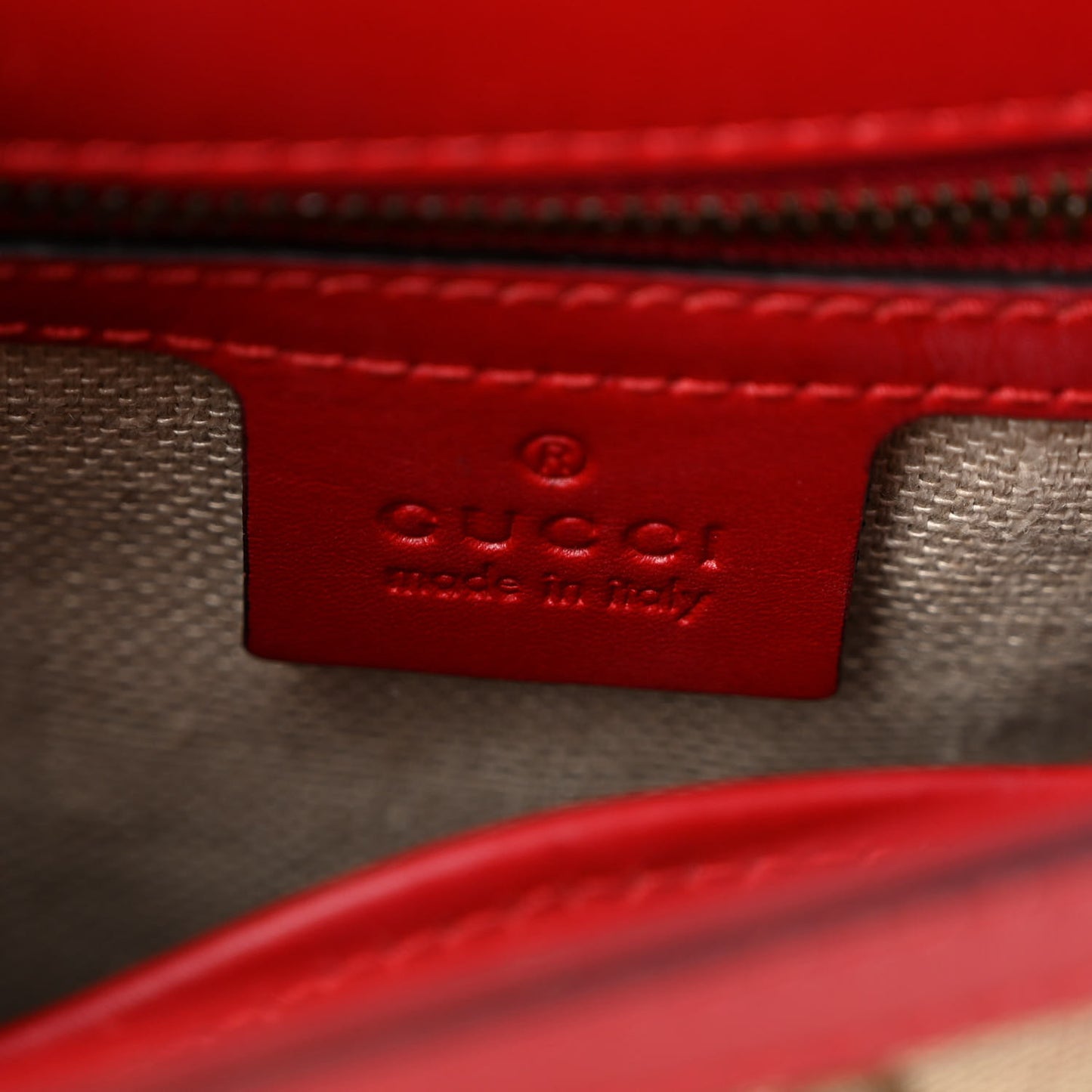 Monogram Ruinart Calfskin Medium Lady Web Shoulder Bag Beige Ebony Hibiscus Red