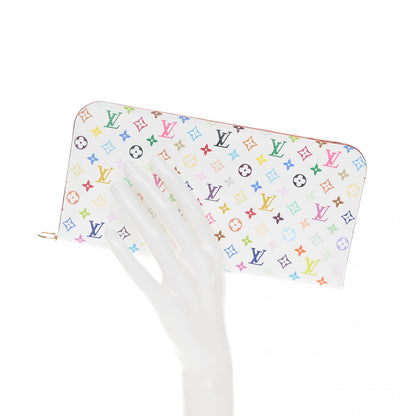 Louis Vuitton Monogram Multicolor Insolite Wallet White Litchi 2 of 8