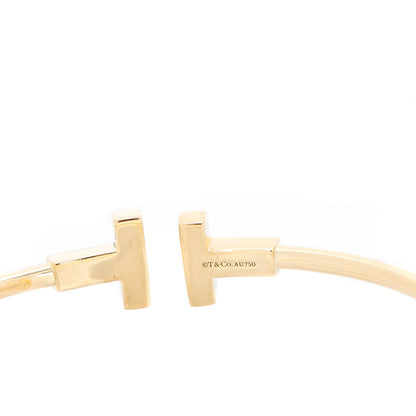 Tiffany 18K Yellow Gold T Wire Bracelet 4 of 5