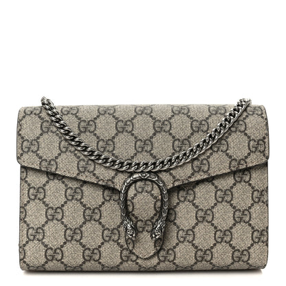 Gucci GG Supreme Monogram Mini Dionysus Chain Wallet Beige Taupe 1 of 10
