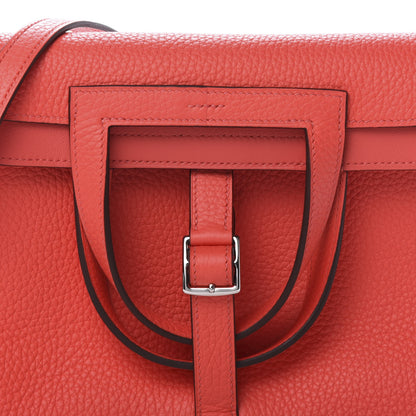Hermes Taurillon Clemence Halzan 25 Rose Texas 16 of 17