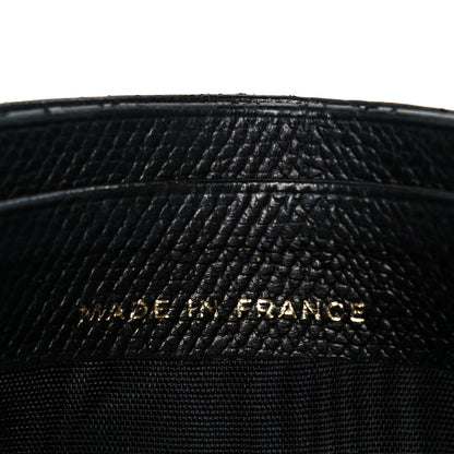 Chanel Calfskin Coco Button Card Holder Black 8 of 10