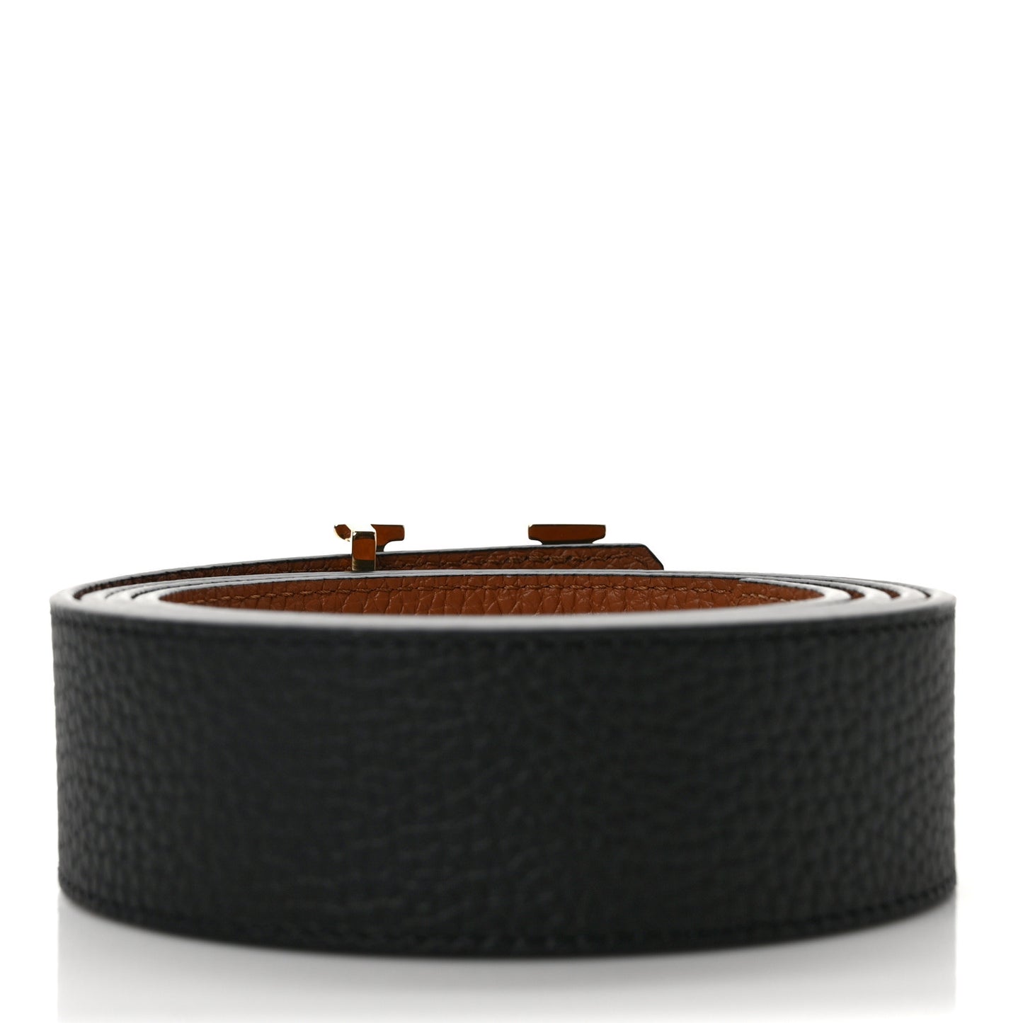 Taurillon Calfskin 30mm LV Initiales Reversible Belt 120 48 Black