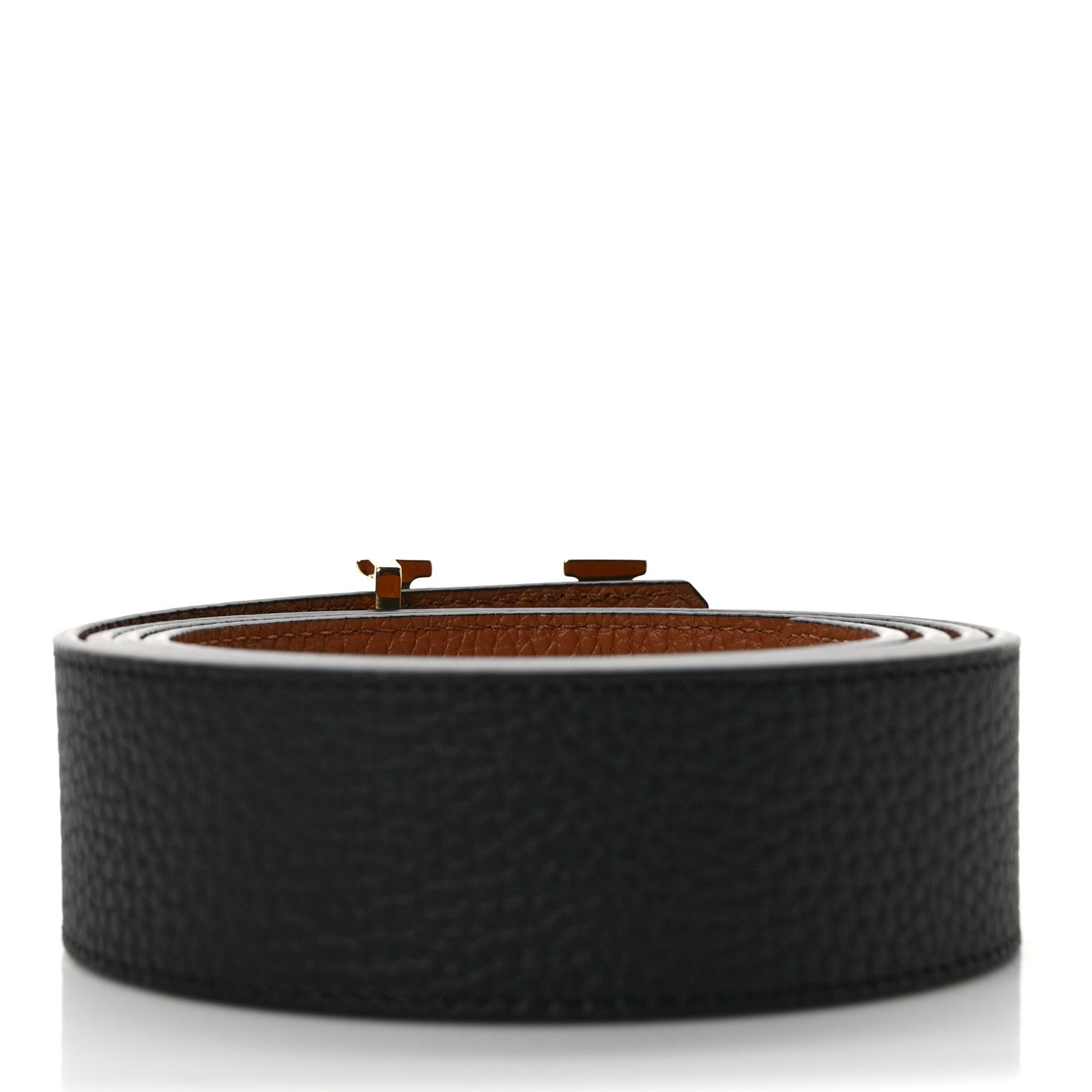 Louis Vuitton Taurillon Calfskin 30mm LV Initiales Reversible Belt 120 48 Black 2 of 4