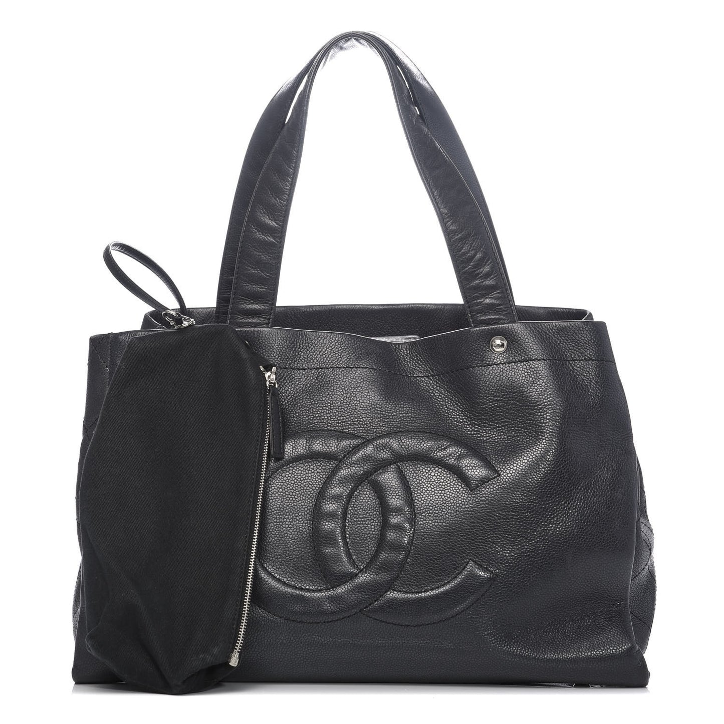 Caviar Executive Cerf Shopper Tote Black